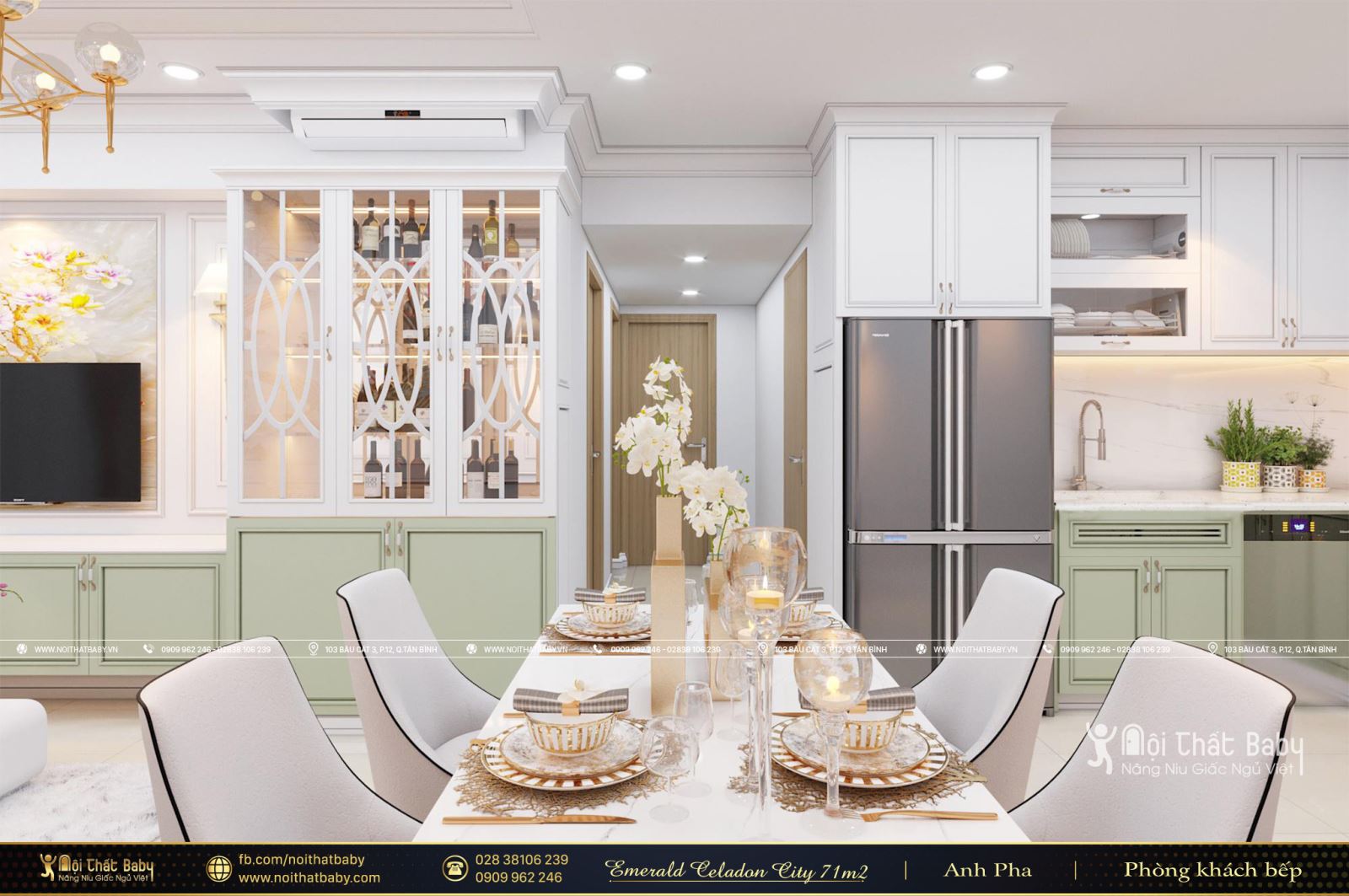 Tổng hợp các mẫu thiết kế nội thất Chung cư Emerald Celadon City